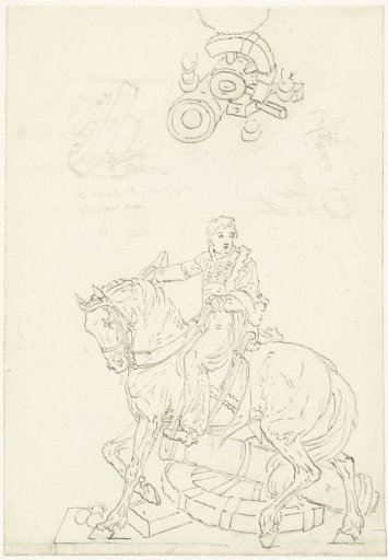 Design for an equestrian statue