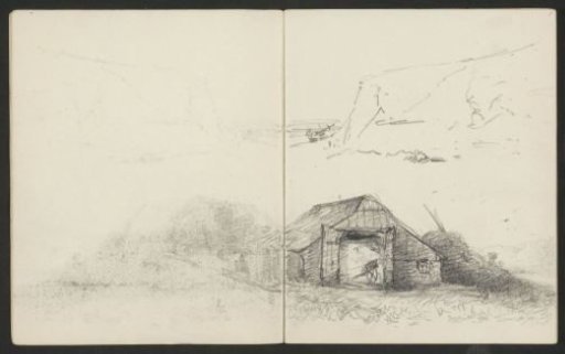 Landscape with a peasant barn
