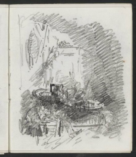Interior with a figure at a table
