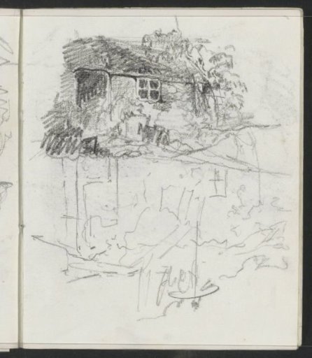 Countryside house next to a tree