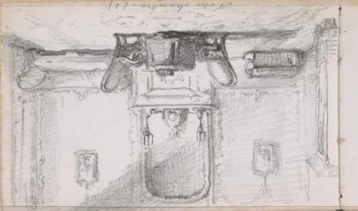 Sitting room with a table, two chairs, and a sofa