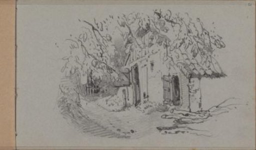 House with Shutters Among the Trees
