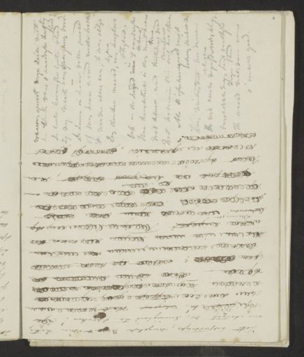 Notes, partly crossed out