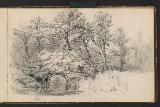 Landscape with Trees and a Bridge over a River