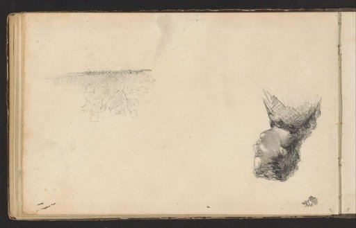 Shrubs and a Portrait of a Woman