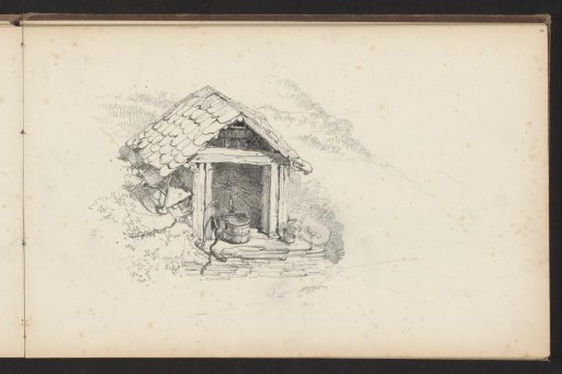Water well with a canopy