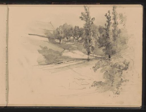 Landscape with trees and a house near Oosterbeek