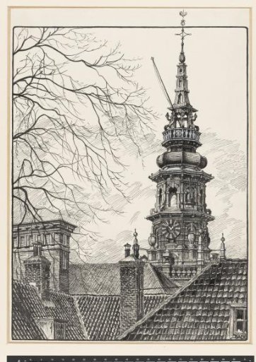 Tower of the New Church in Haarlem