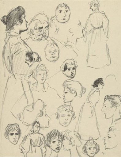 Portrait and figure studies of women
