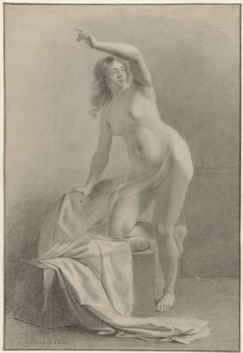 Study of a female nude model