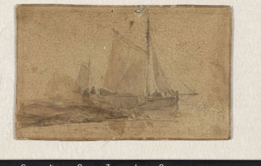 Fishing boat moored at a spit