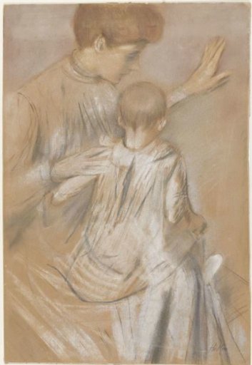 Mother with child on lap