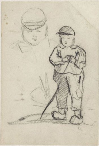 Two Sketches of a Boy