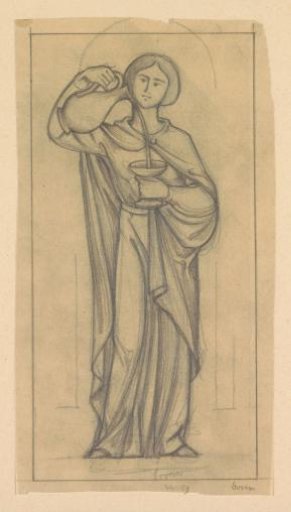 Design for a wall painting in the Beurs van Berlage: Temperance