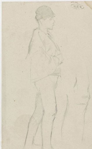 Man walking to the right