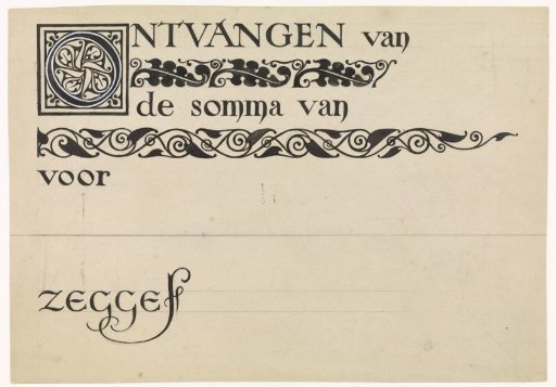 Design for a receipt