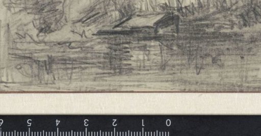 Sketch of a landscape with water