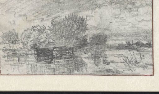 Sketch of a landscape with water