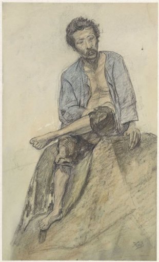 Seated man