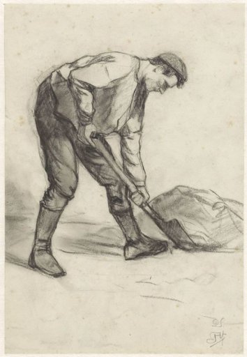 Creating Man, Facing Right