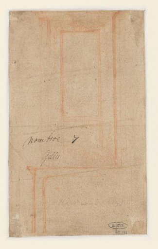 Design for a door surround or fireplace mantel
