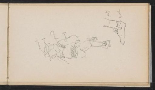 Man in seventeenth-century clothing and a shoe with a stocking