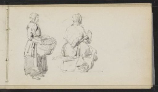 Standing and Sitting Woman