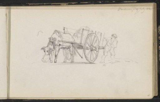 Cart with a cow
