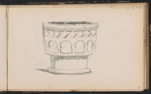 Baptismal font of the Old Church in Ermelo