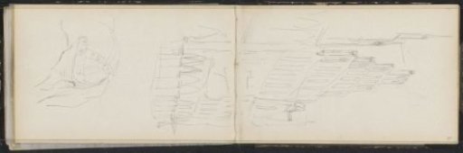 Facades and the hindquarters of a horse