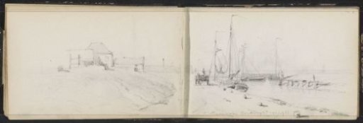 View of the harbor of Harderwijk