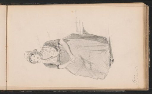 Seated woman in a costume from Goes