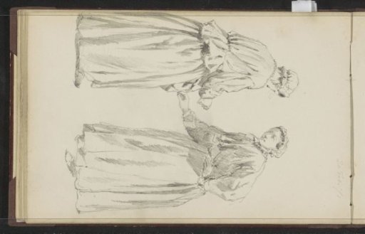 Two women facing each other