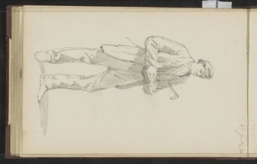 Man with a stick under his arm