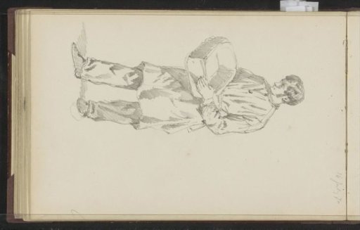 Man with a tub in his hands