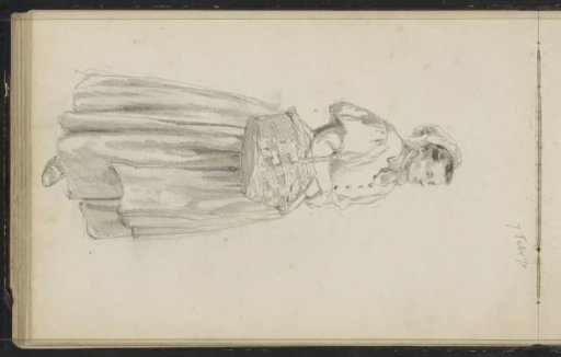 Woman with a basket on her arm