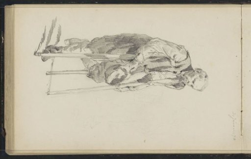 Beggar on crutches