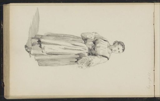 Woman with an outstretched arm