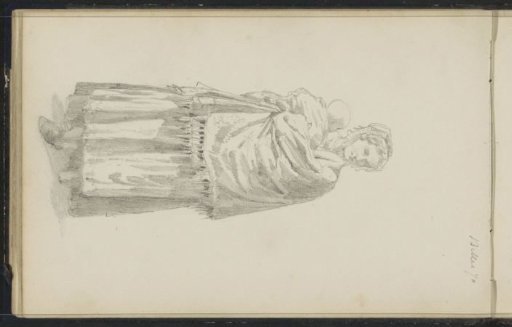Woman with a child in her arms