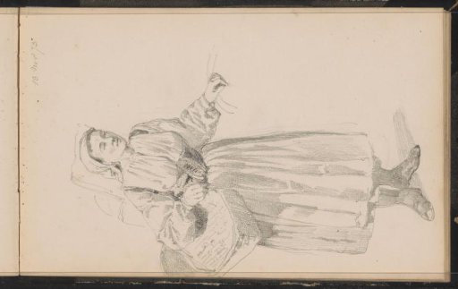 Woman with a basket on her arm