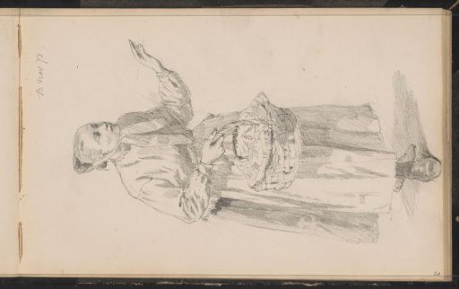 Woman in traditional dress with a basket