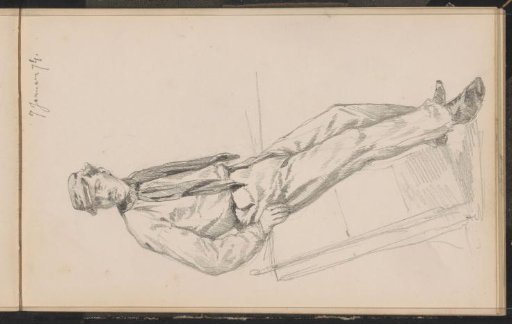 Leaning man