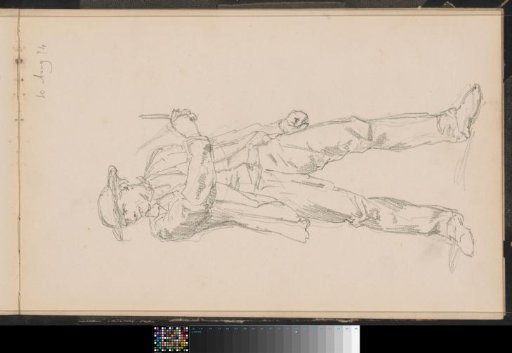 Man with an object, possibly a stabbing weapon