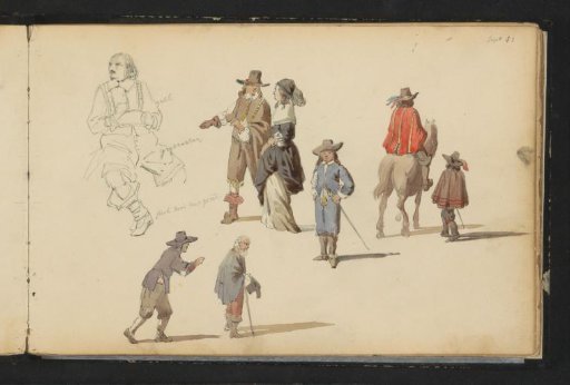 Figures in seventeenth-century dress