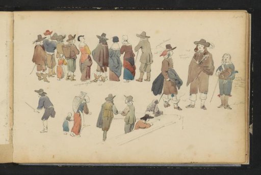 Figures in seventeenth-century dress