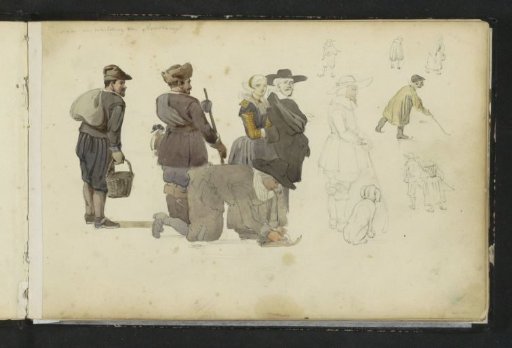 Figures in various poses
