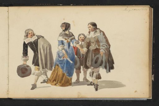 Group of figures in seventeenth-century dress