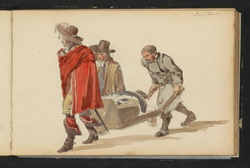 Group of figures in seventeenth-century dress