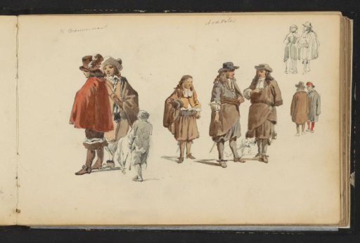 Figures in seventeenth-century dress