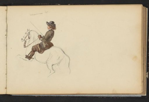 Horseman on a rearing horse